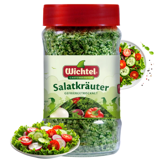 WICHTEL Gefriergetrocknete Salatkräuter 6 x 25g / Glas