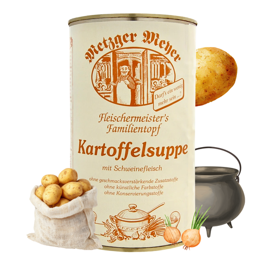 Metzger Meyer Kartoffelsuppe mit Schweinefleisch 6 x 1,2L
