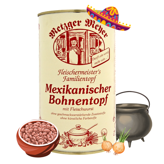 Metzger Meyer Mexikanischer Bohneneintopf mit Fleischwurst 1,2L
