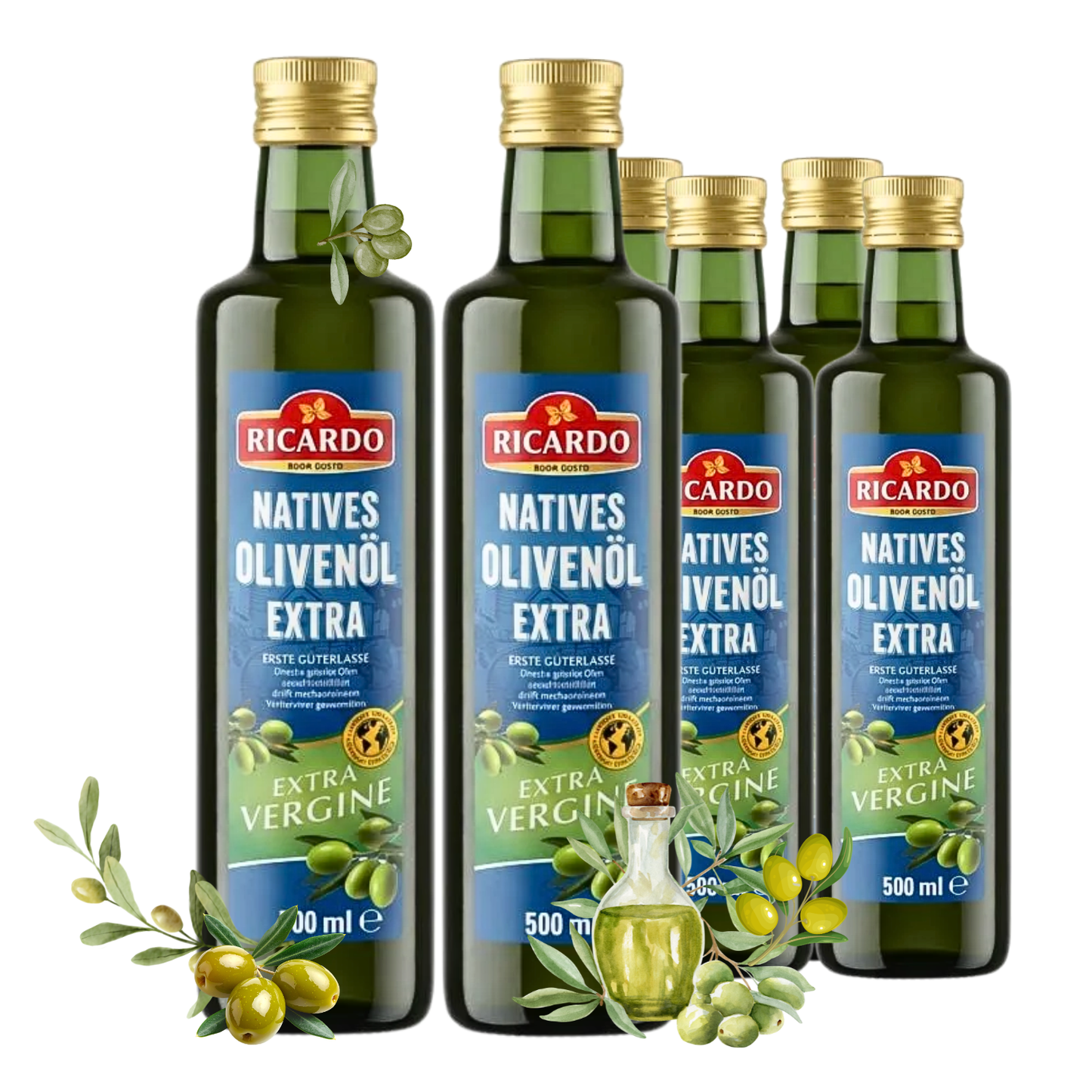 RICARDO natives Olivenöl extra 6 x 500ml