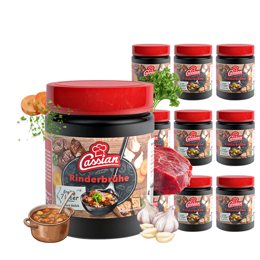 CASSIAN Klare Rinderbrühe 10 x 140g