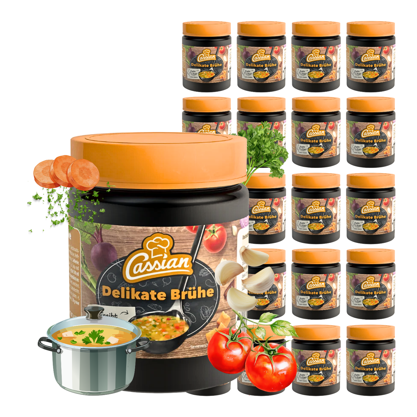 CASSIAN Klare Delikatess Brühe 20 x 140g