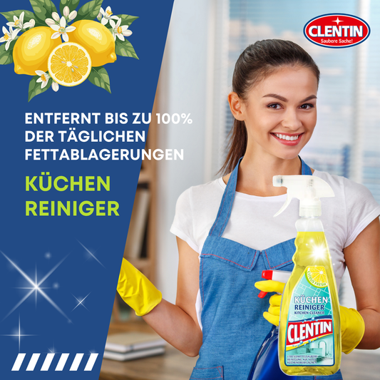 CLENTIN Küchenreiniger Zitrone 12 x 750ml