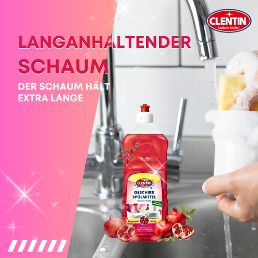 CLENTIN Spülmittel Granatapfel 12 x 500ml
