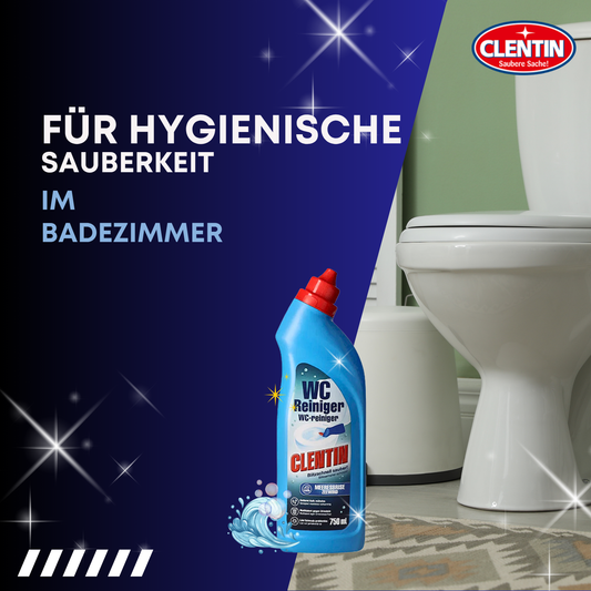CLENTIN WC Reiniger Urinstein & Kalklöser 16 x 750 ml