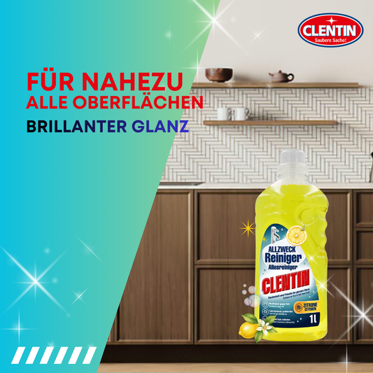 CLENTIN Allzweckreiniger Citrusfrische 12 x 1L