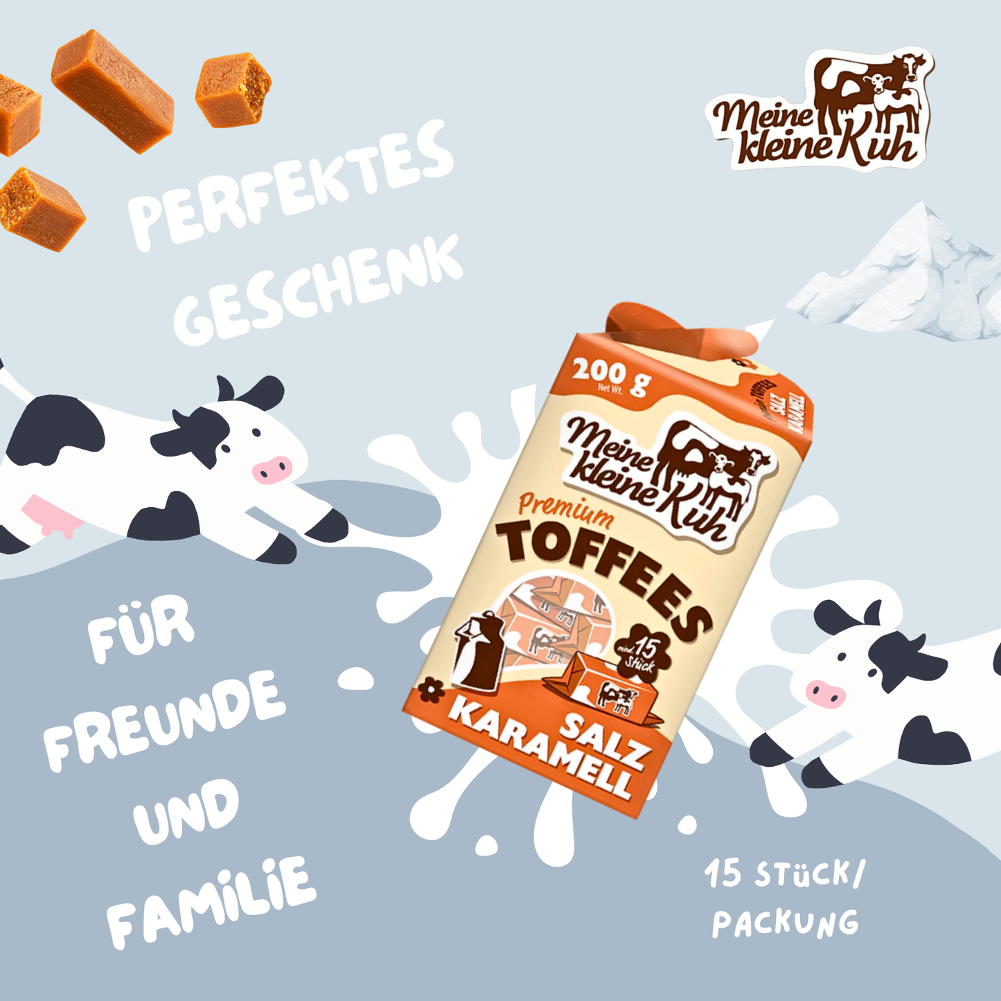 MEINE KLEINE KUH Premium Fudges Salzkaramell 200g