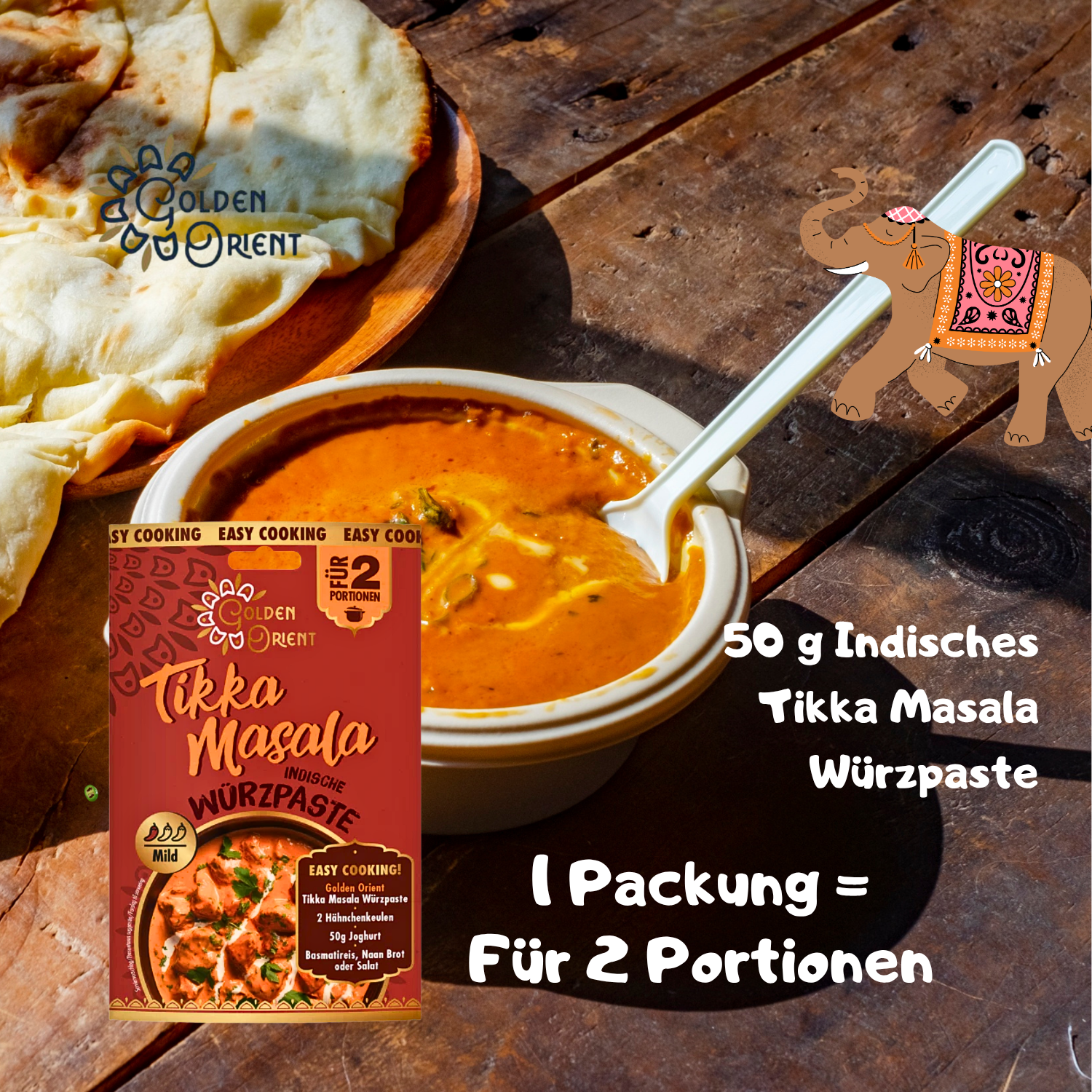 GOLDEN ORIENT Tikka Masala Paste 15 x 50g