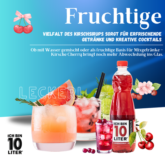 ICH BIN 10 LITER Kirschblüte Sirup 6 x 0,7l