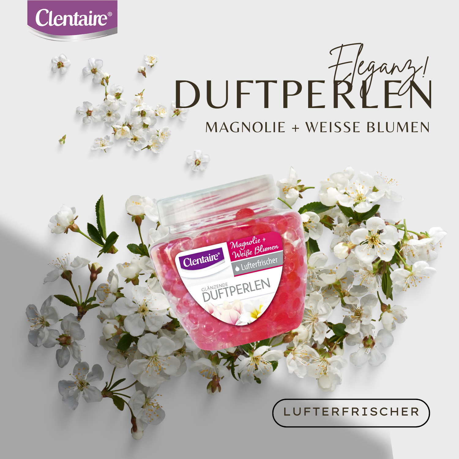 CLENTAIRE Duftperlen Magnolie + Weiße Blumen 12 x 200g
