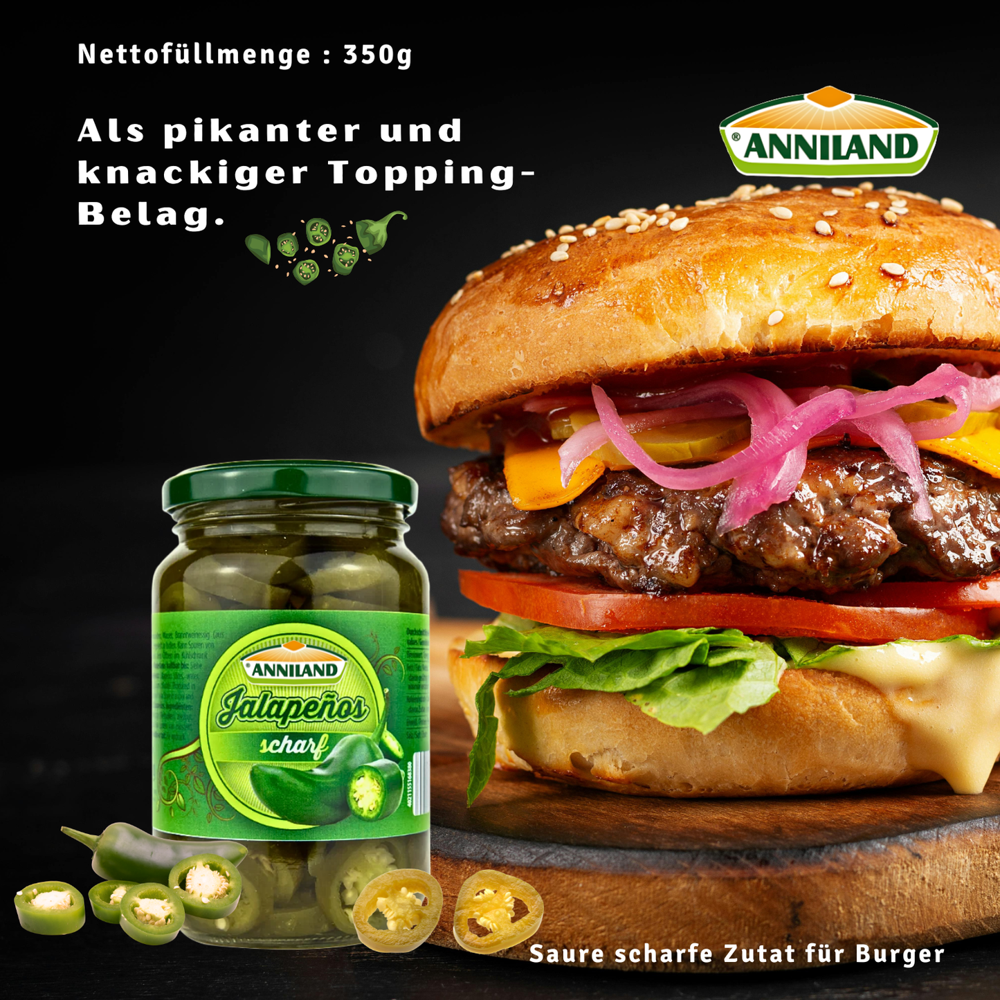 ANNILAND Jalapenos 12 x 350g