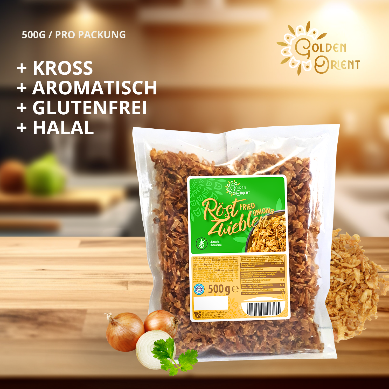 GOLDEN ORIENT Röstzwiebeln 12 x 500g
