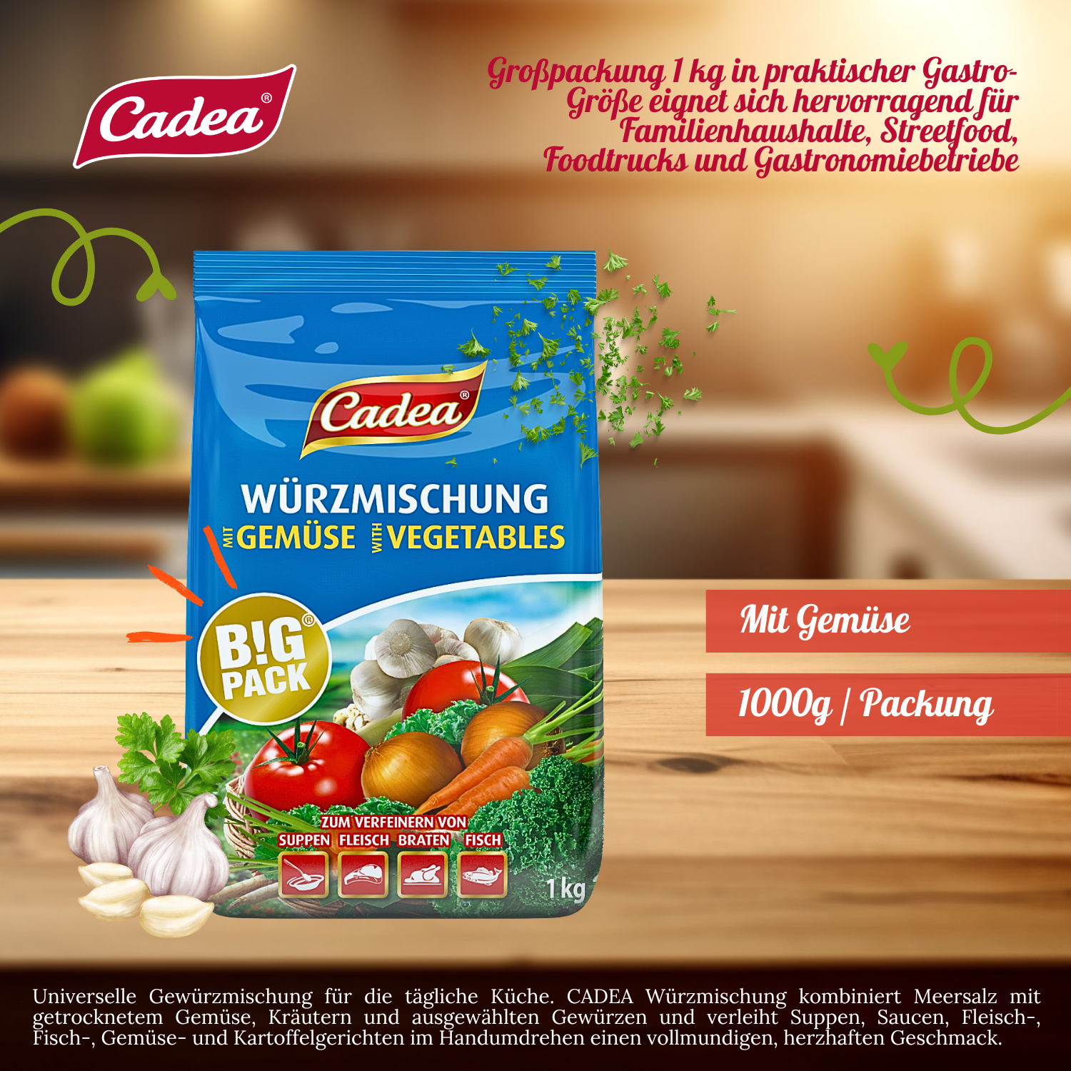 CADEA Würzmischung mit Gemüse 5 x 1kg