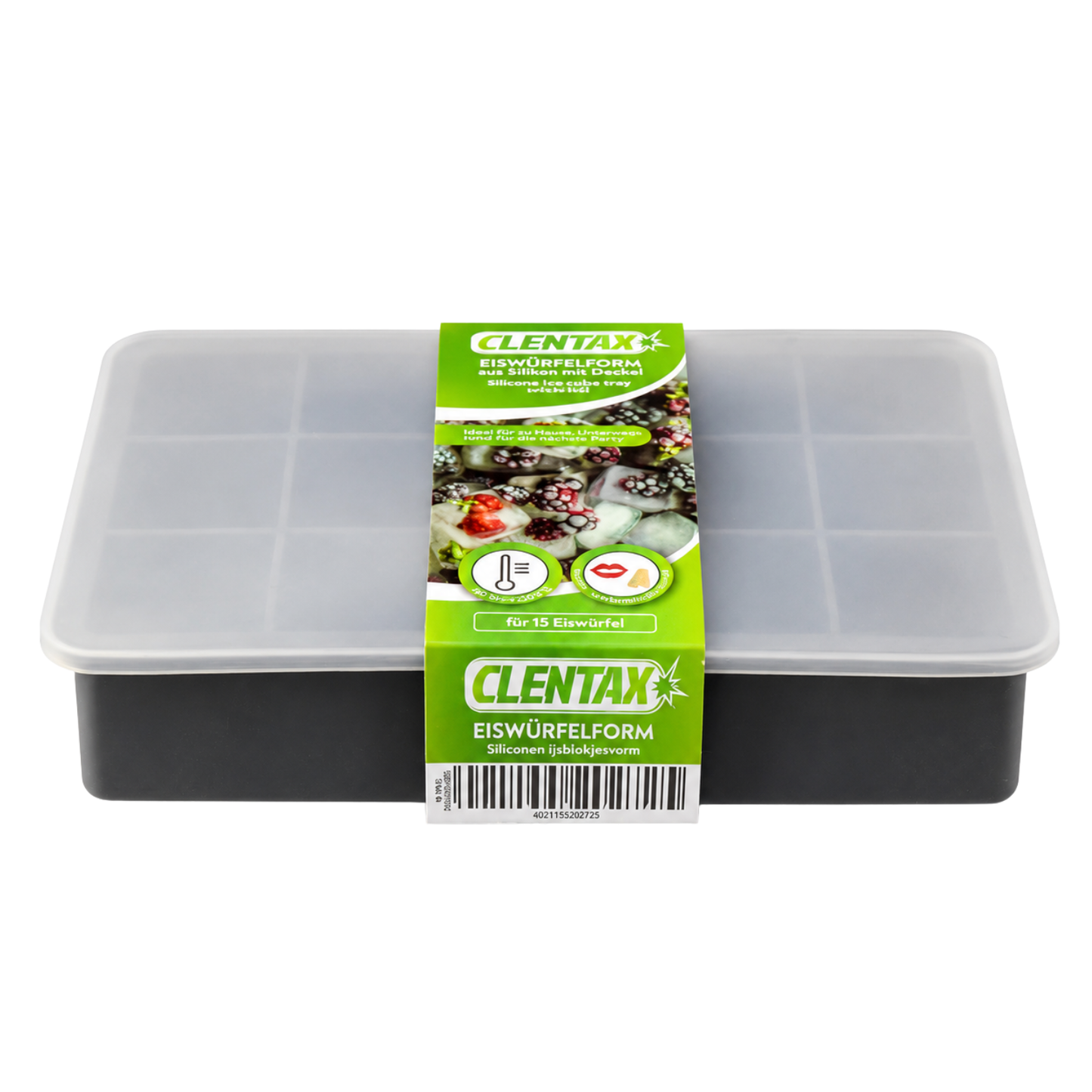 CLENTAX Eiswürfelform aus Silikon 1 Stk