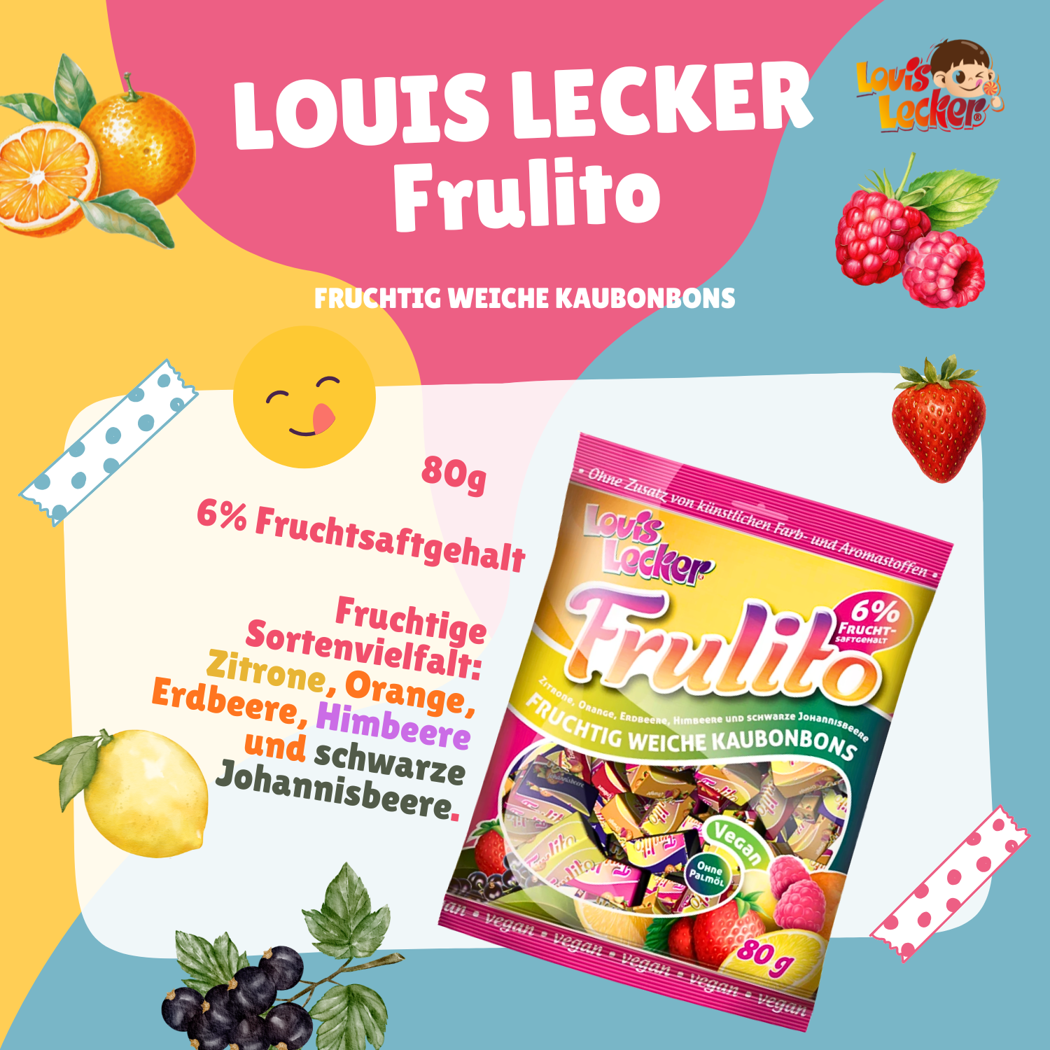 LOUIS LECKER Frulito 5 x 80g