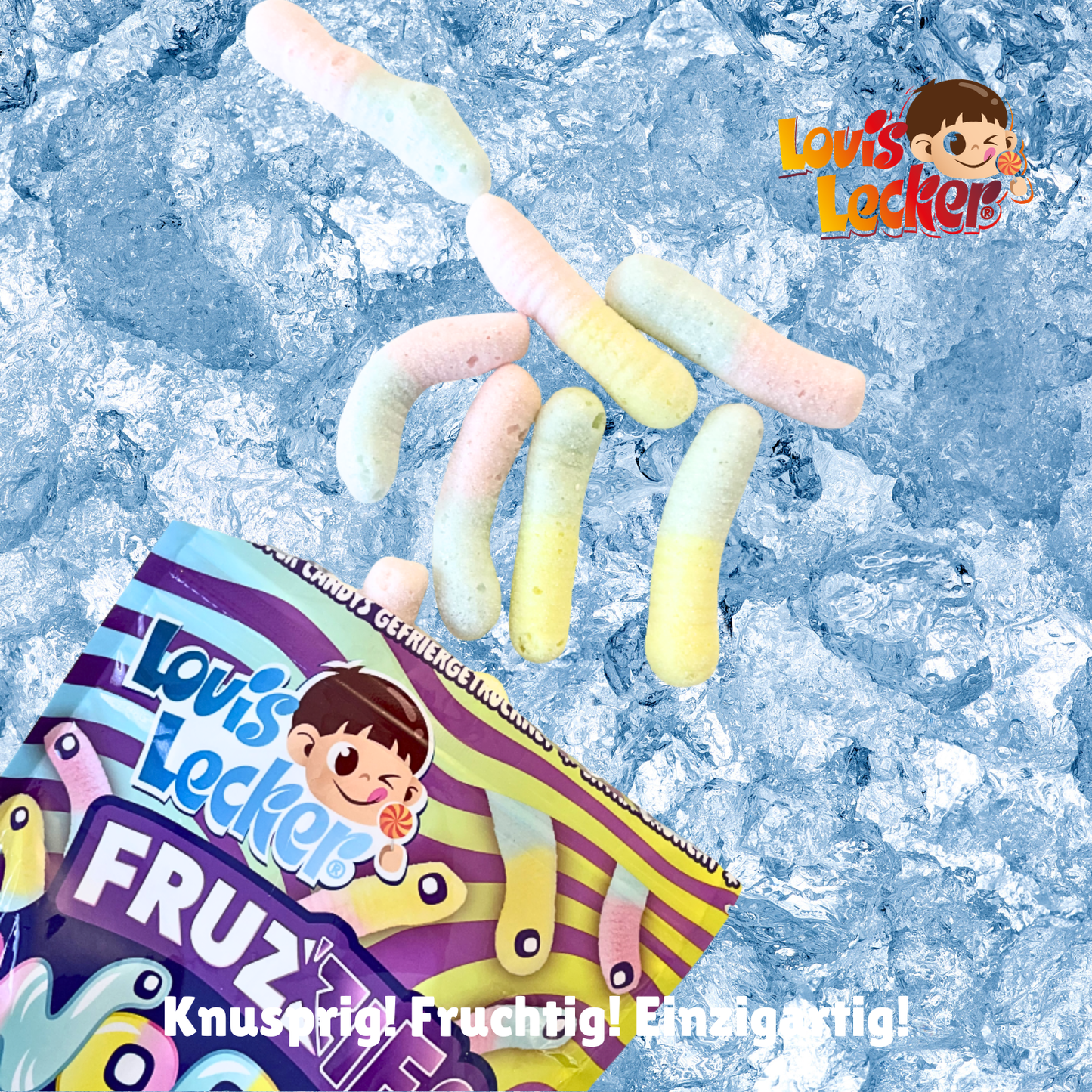 LOUIS LECKER Gefriergetrocknete Würmer 85g