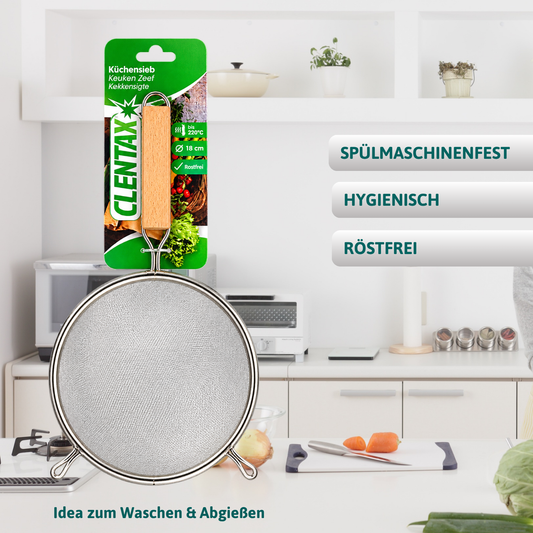 CLENTAX Küchensieb Ø 18 cm - 16er Pack