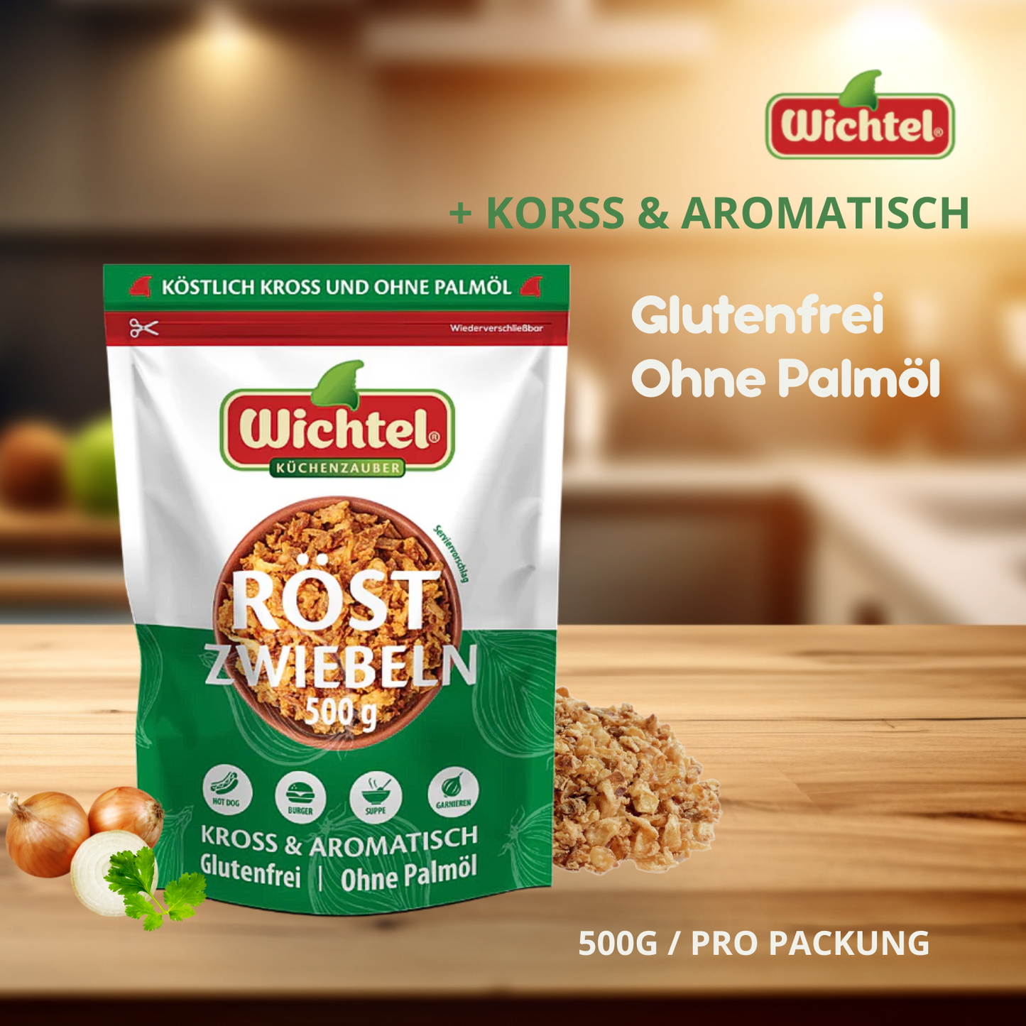 WICHTEL Röstzwiebeln 12 x 500g