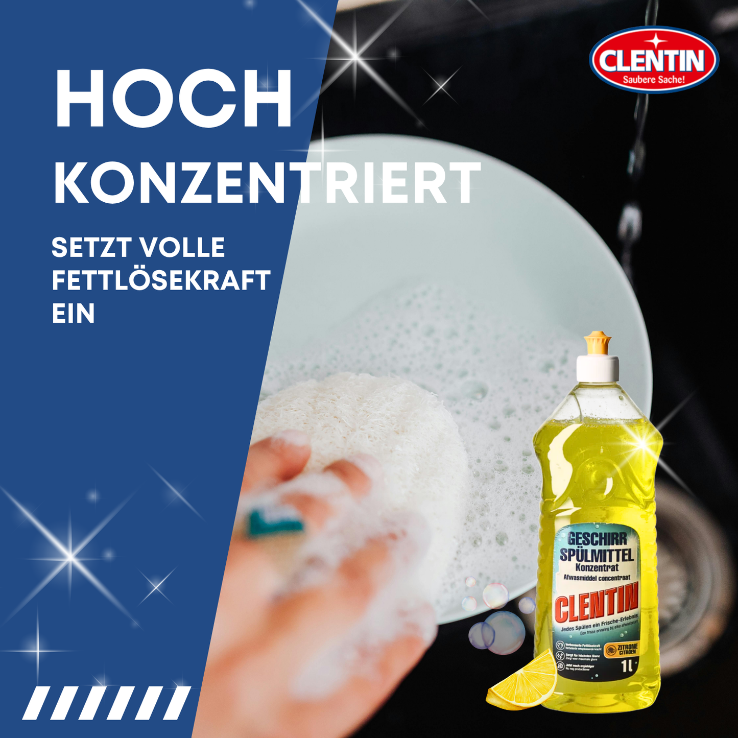 CLENTIN Spülmittel Zitrone 1000ml