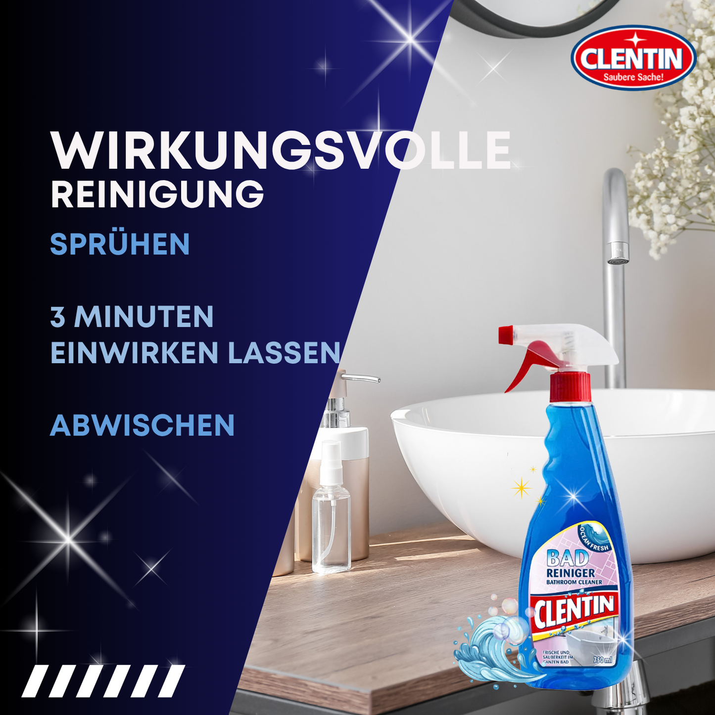 CLENTIN Badreiniger 750ml