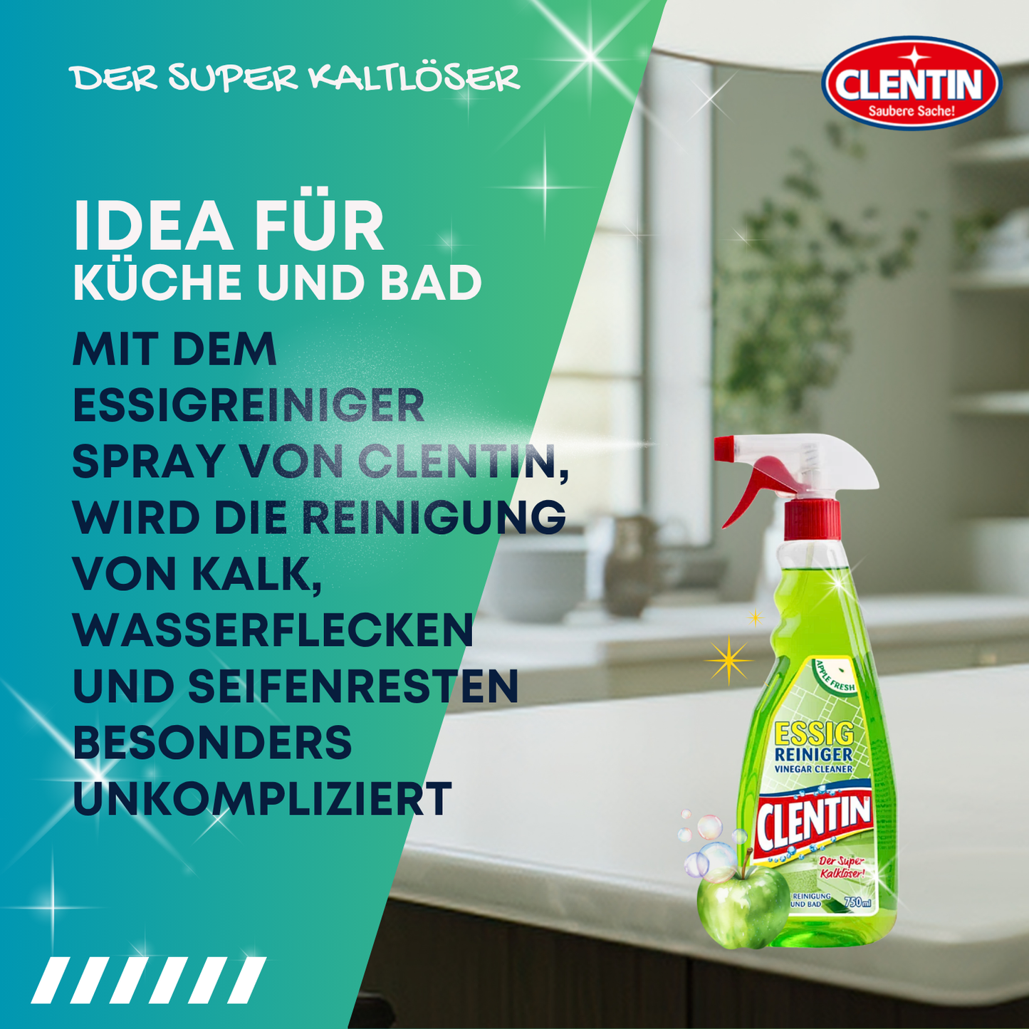 CLENTIN Essigreiniger Apfel 750ml