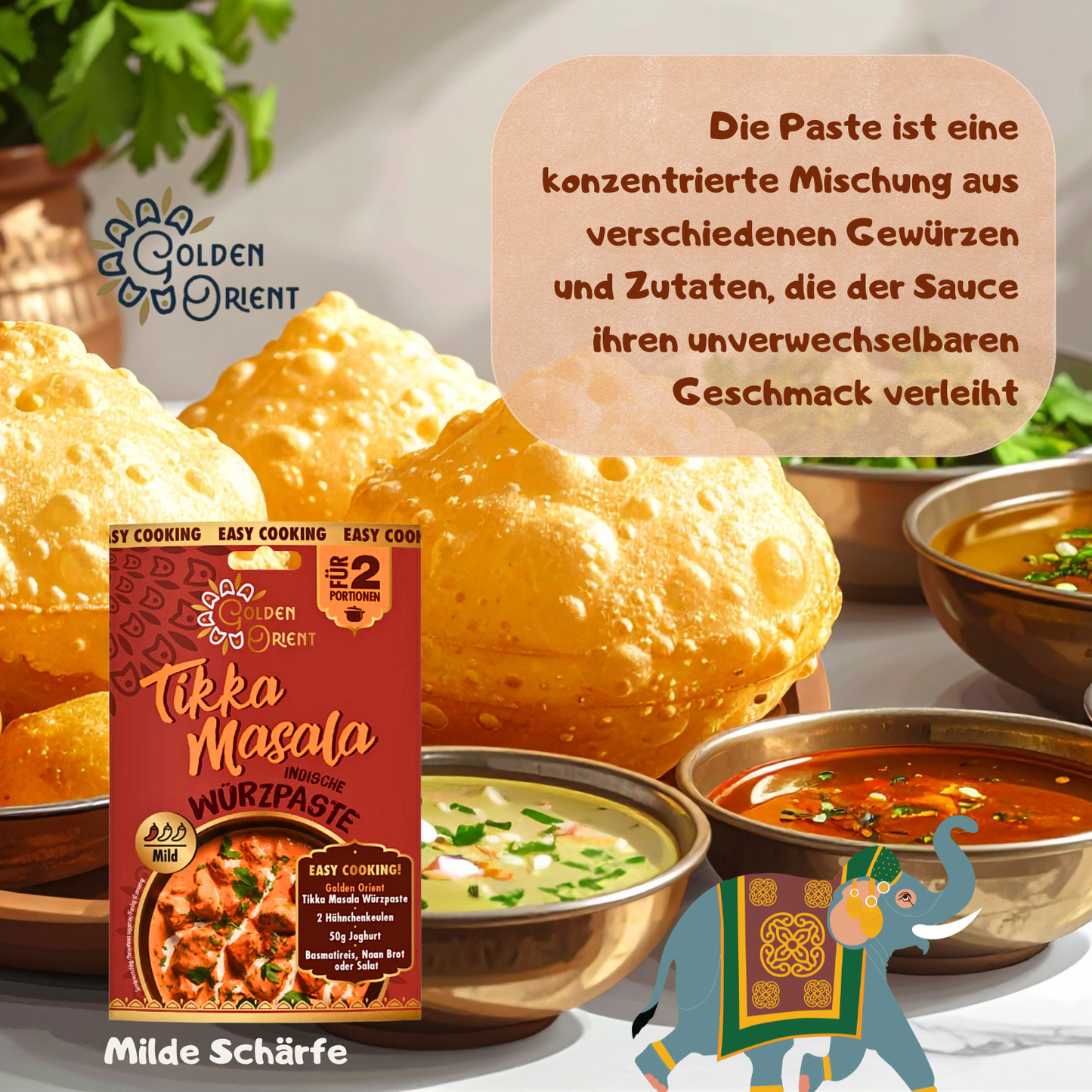GOLDEN ORIENT Tikka Masala Paste 15 x 50g