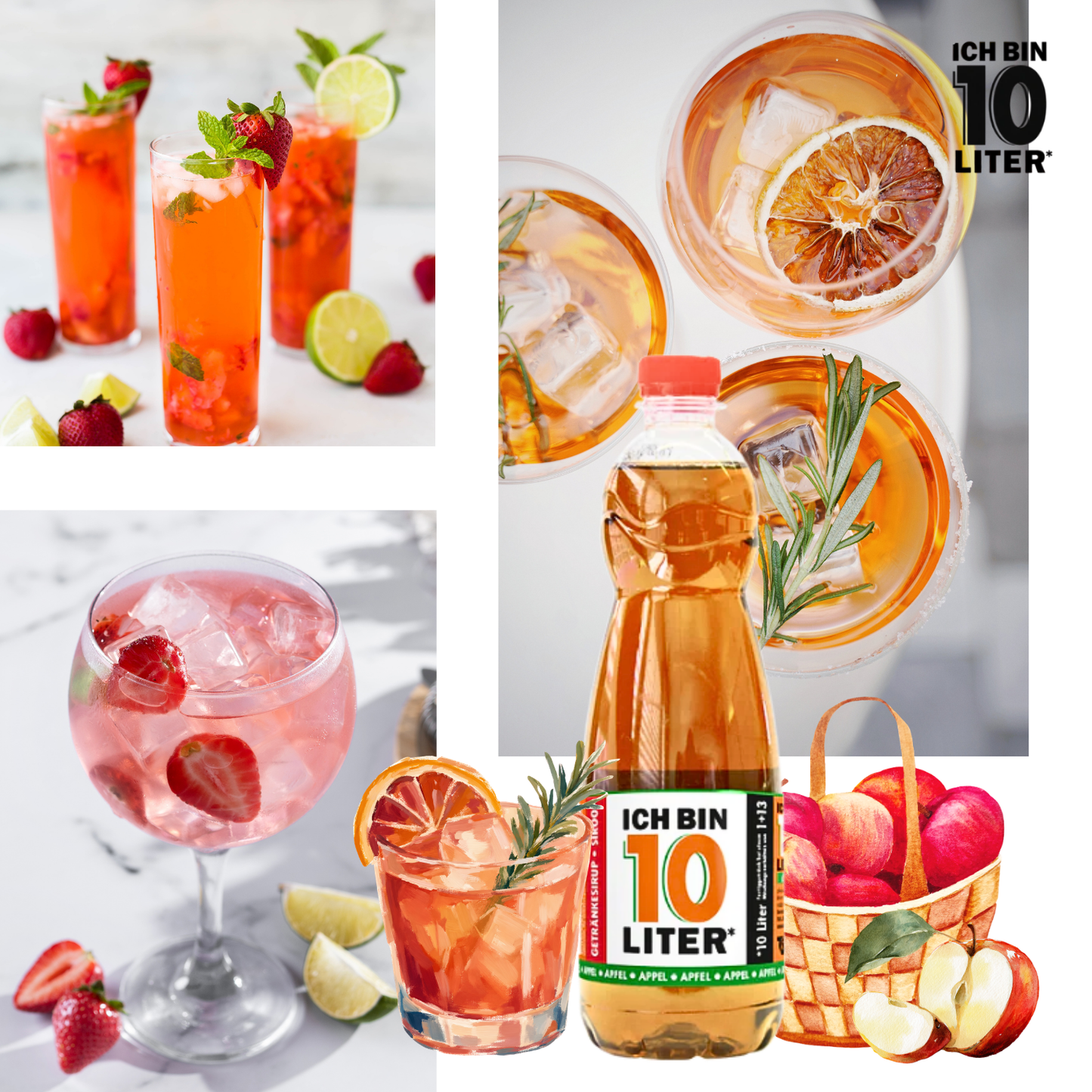 ICH BIN 10 LITER Apfel Sirup 1 x 0,7l