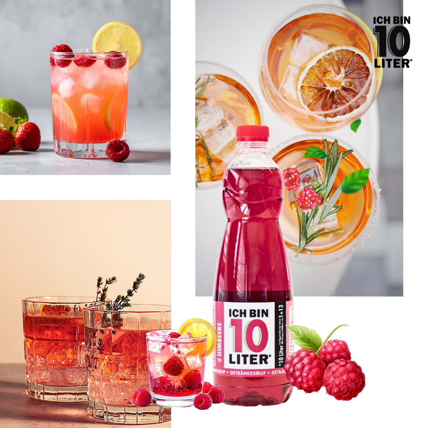 ICH BIN 10 LITER Himbeere Sirup 1 x 0,7l