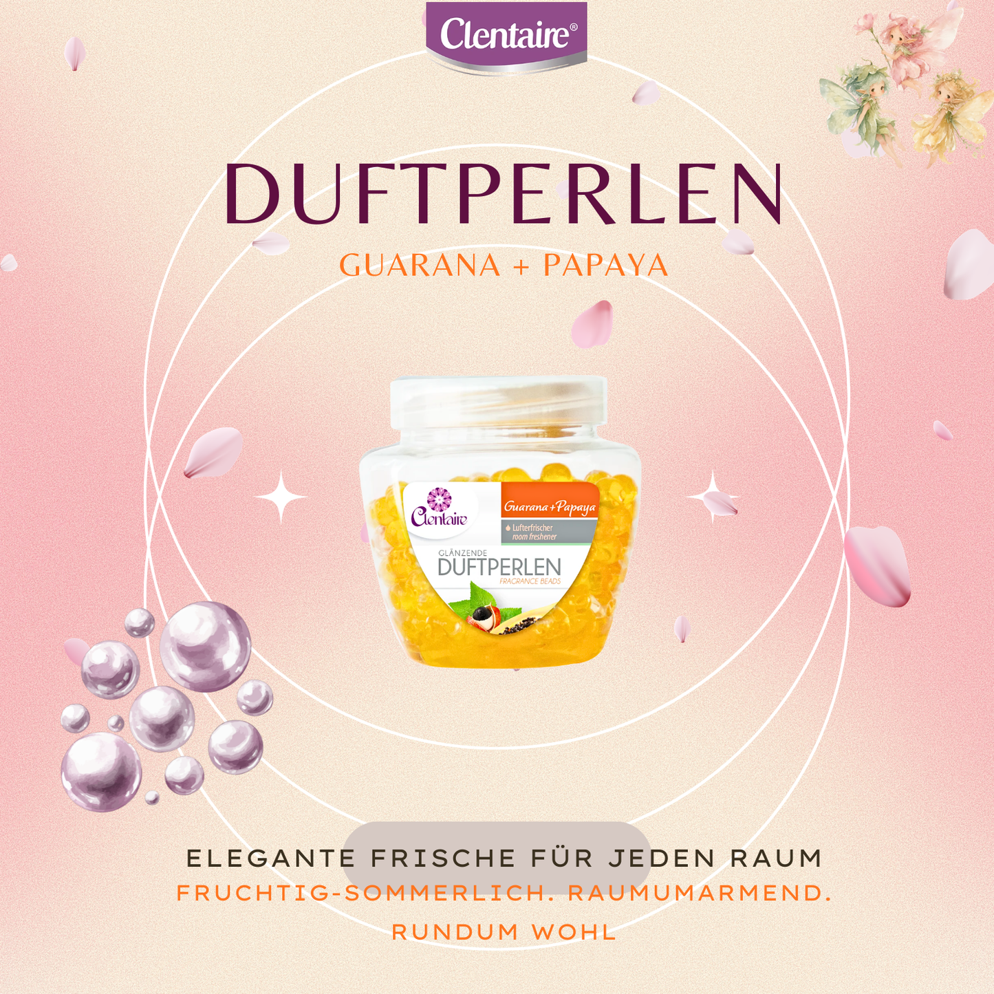 CLENTAIRE Duftperlen Guarana + Papaya 12 x 200g
