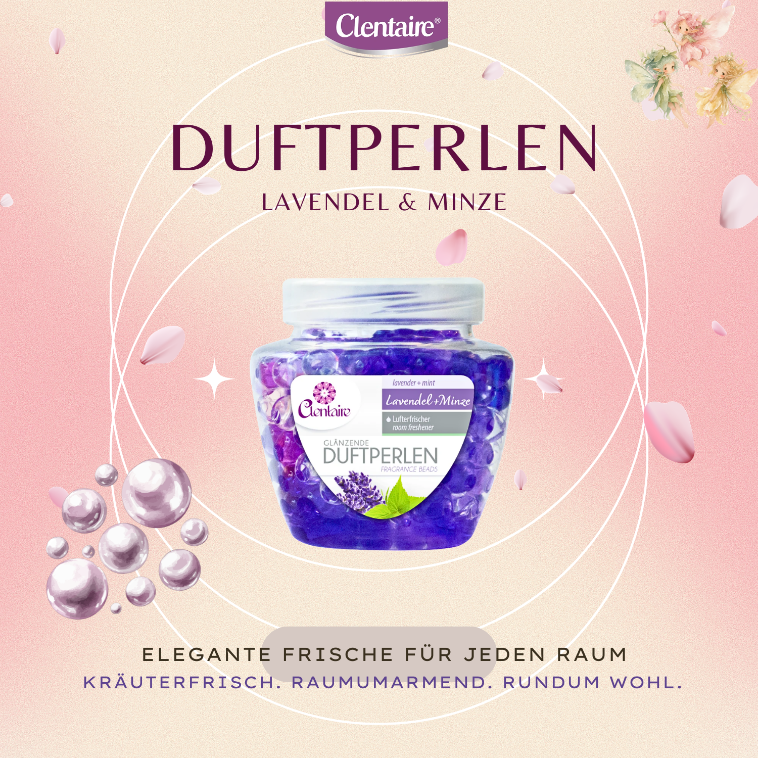 CLENTAIRE Duftperlen Lavendel + Minze 12 x 200g