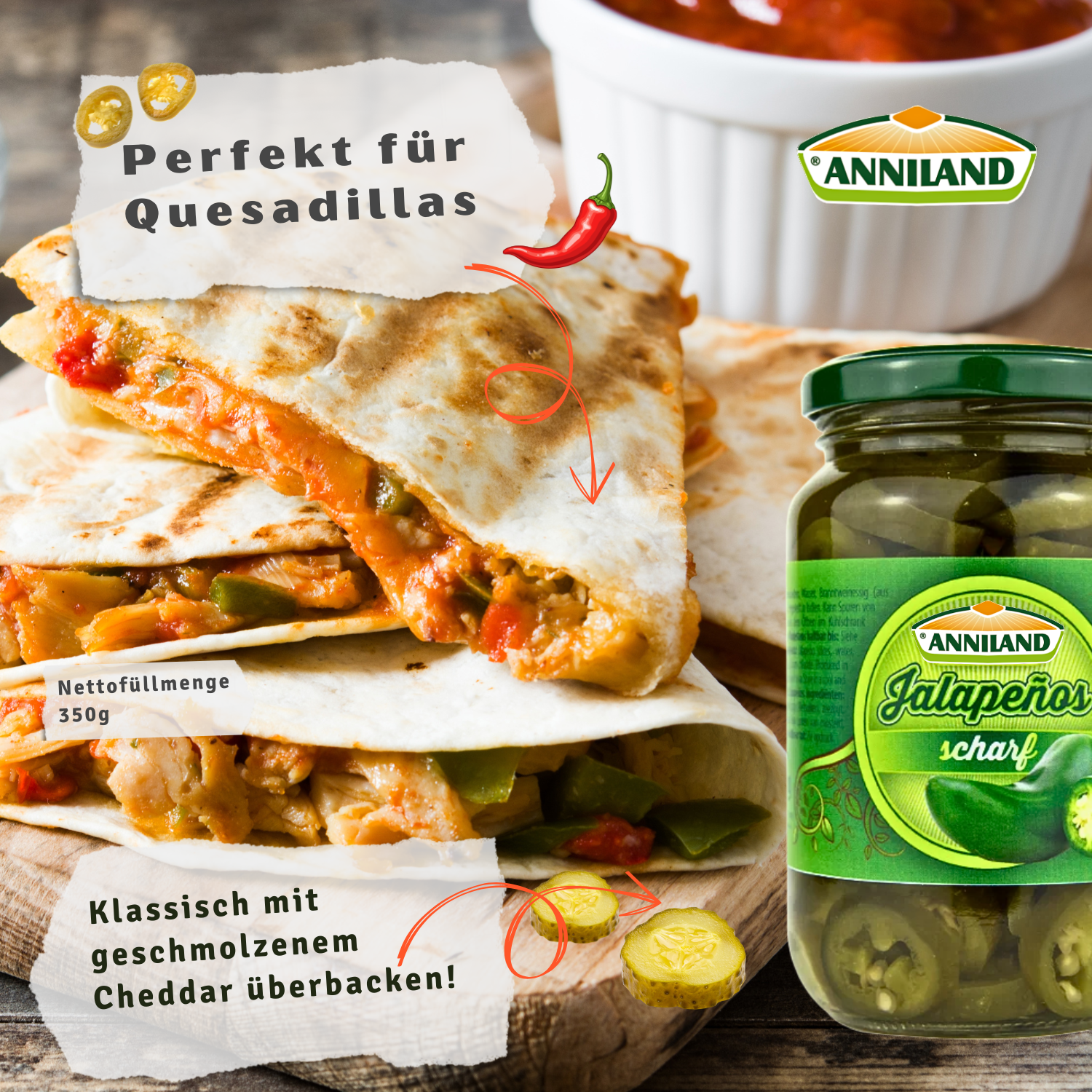 ANNILAND Jalapenos 12 x 350g