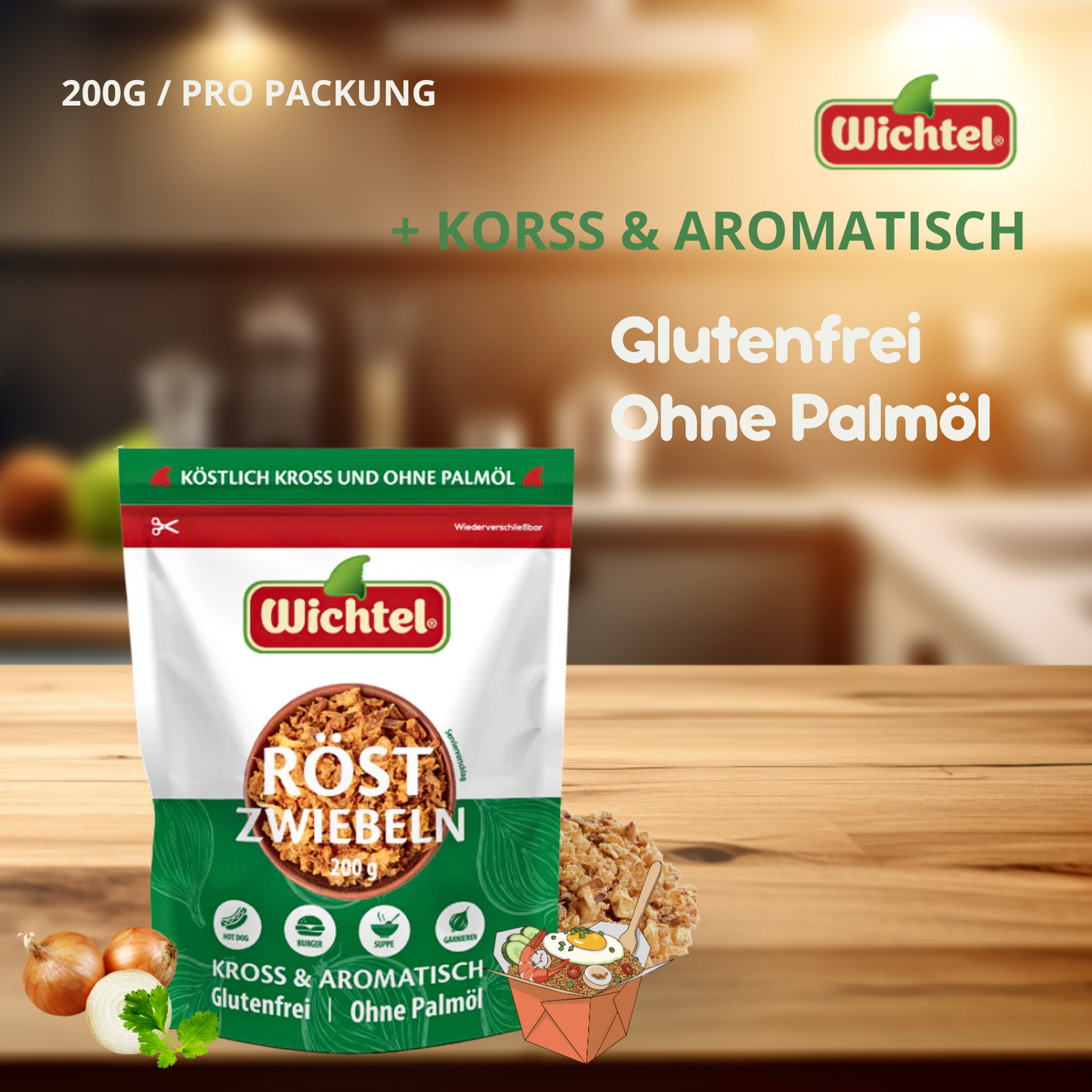 WICHTEL Knusprige Röstzwiebeln 200g