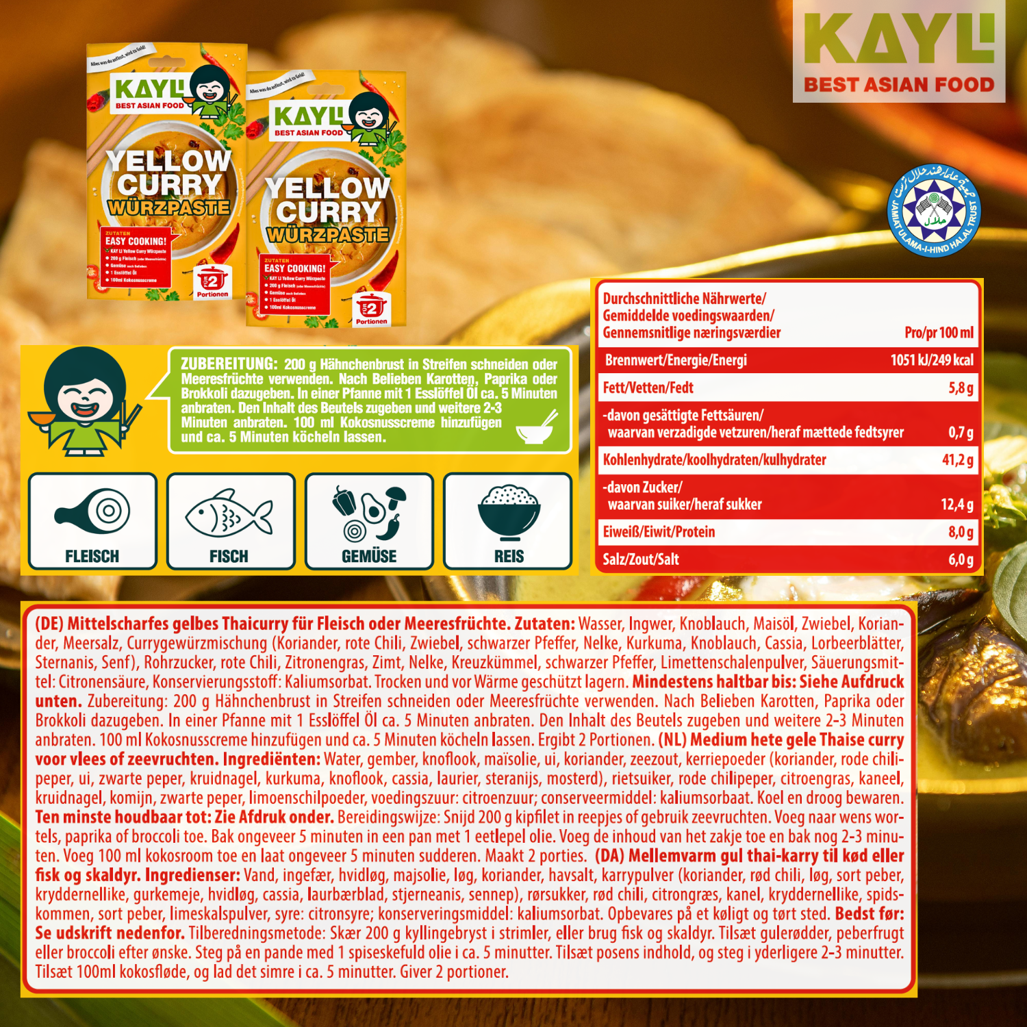 KAY LI Vorteilspack – 25er Pack á 50g Würzpaste