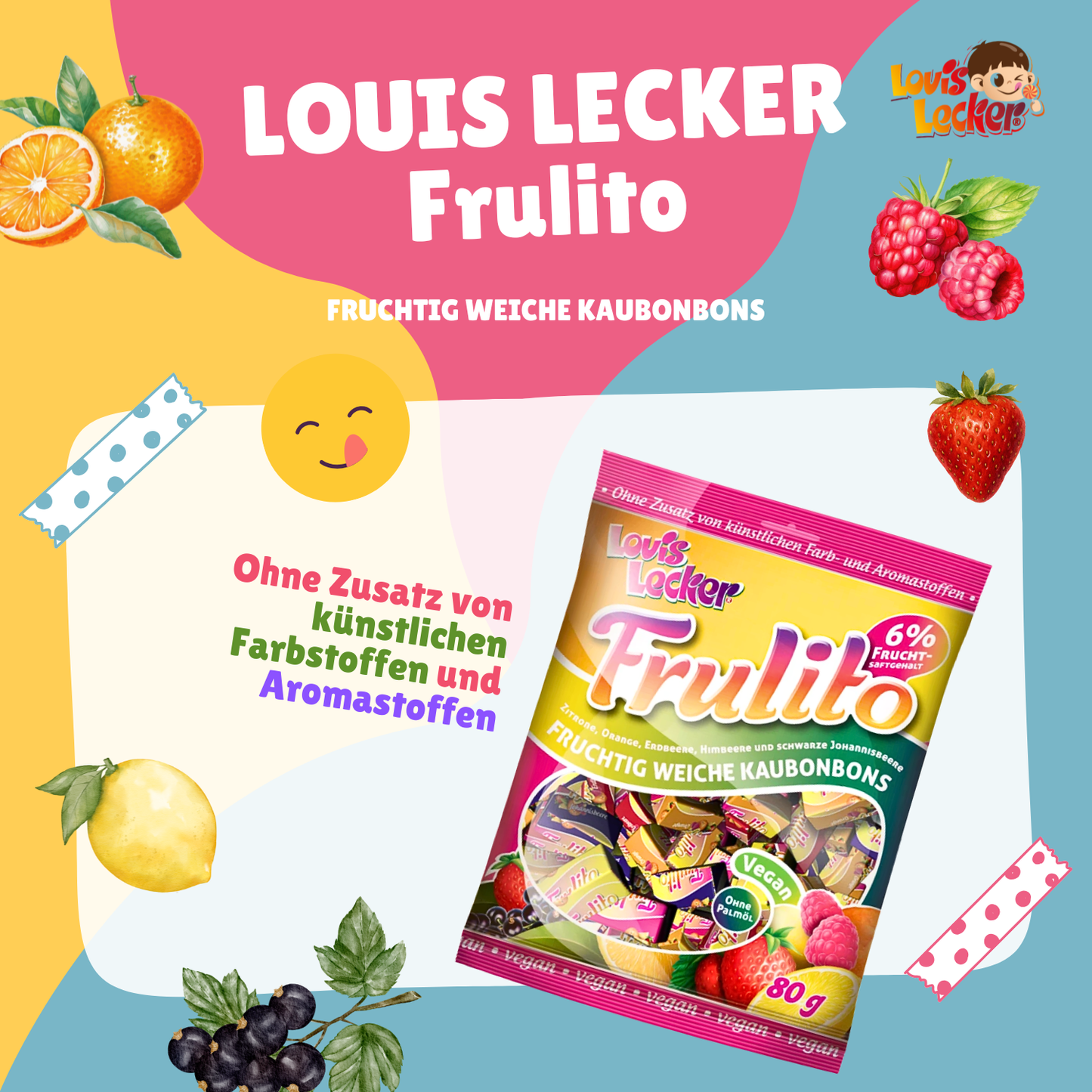 LOUIS LECKER Frulito 5 x 80g