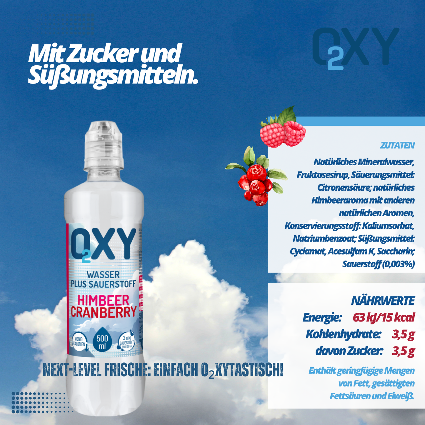 OXY O2 Himbeer Cranberry 10 x 0.75l
