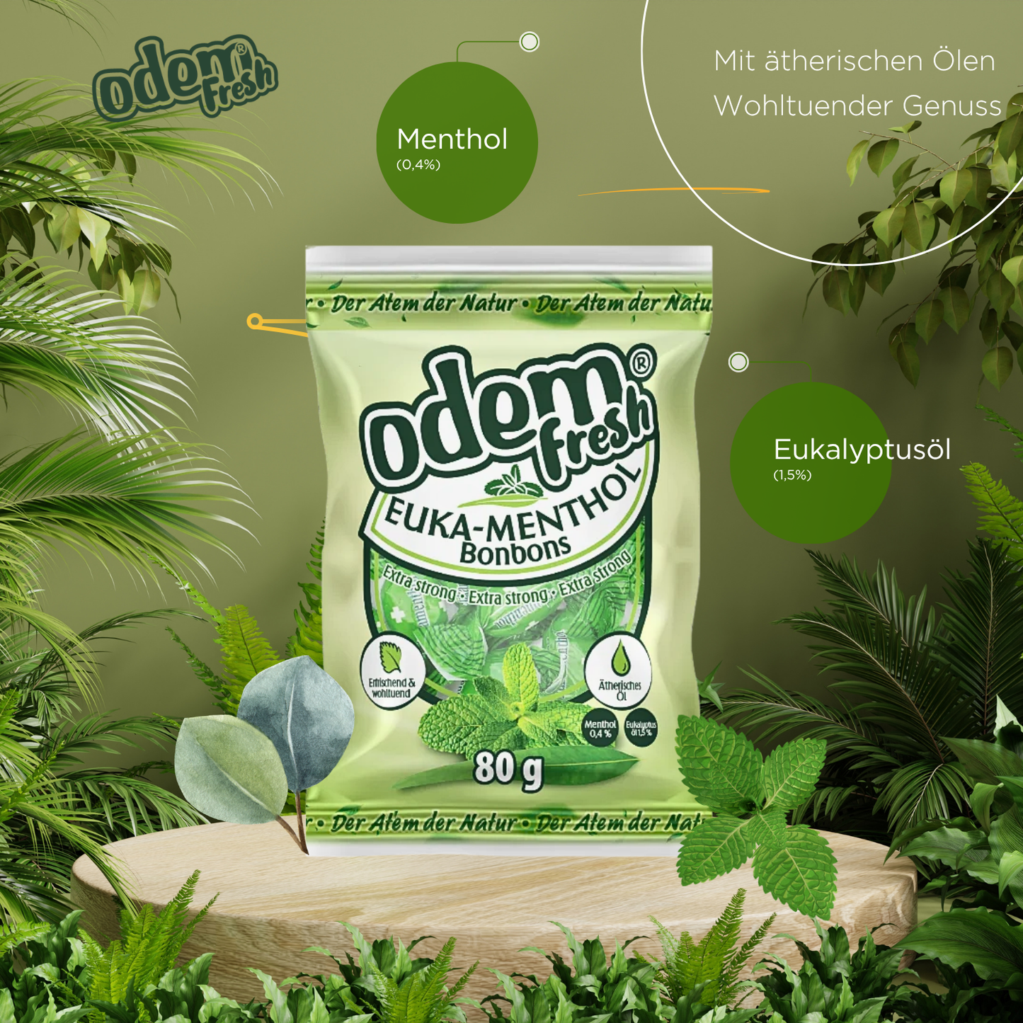 ODEM Euka Menthol Bonbons 80g