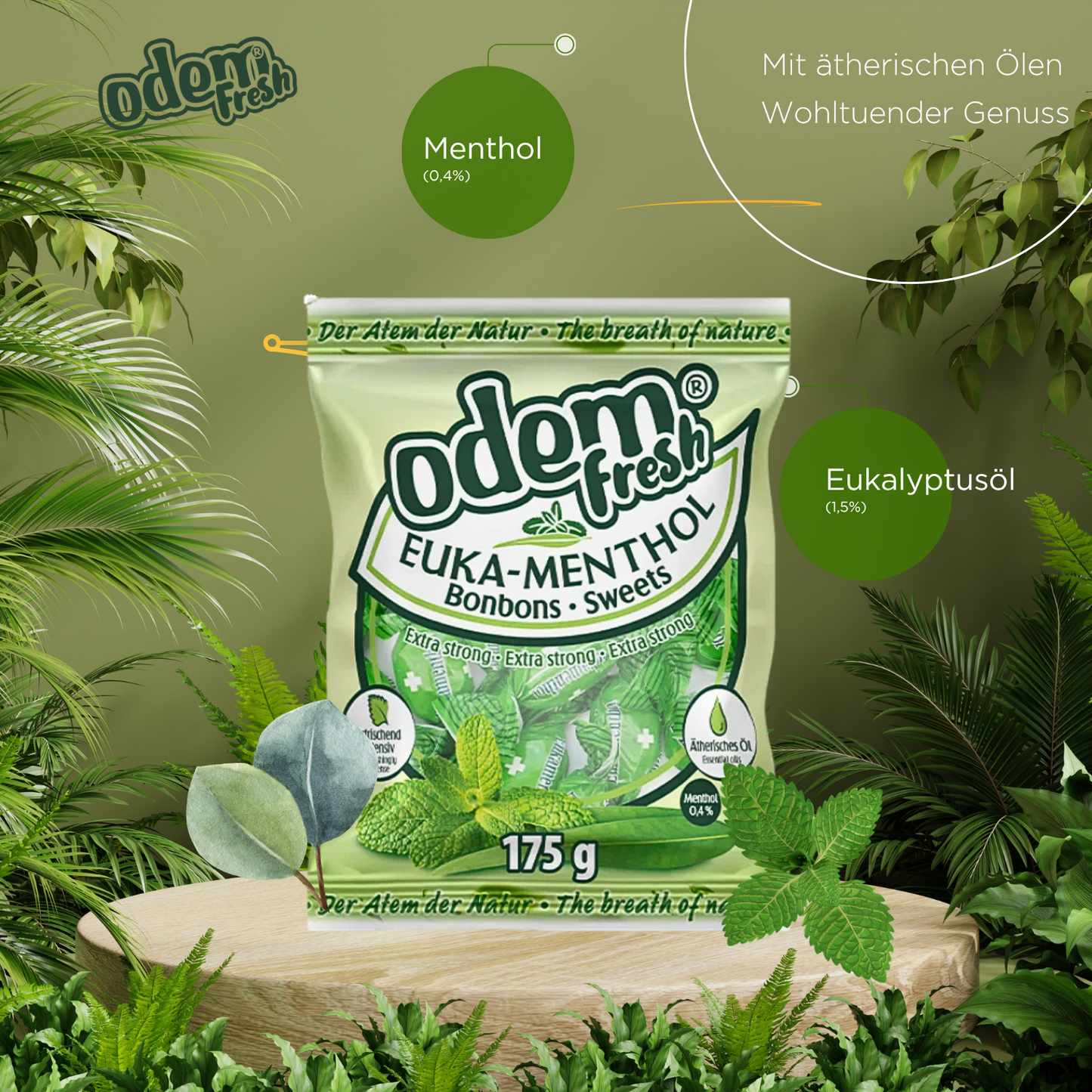 ODEM Euka Menthol Bonbons 175g