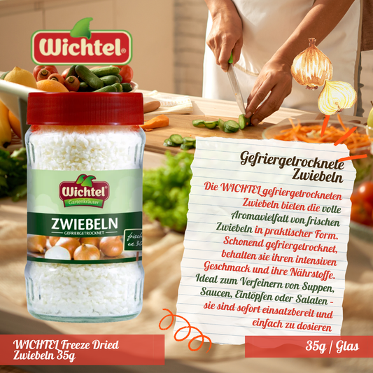WICHTEL Gefriergetrocknete Zwiebeln 6 x 35g im Glas