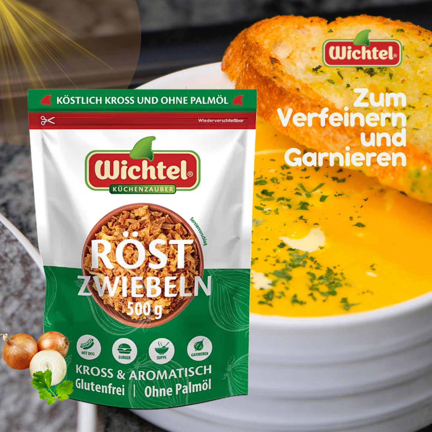 WICHTEL Röstzwiebeln 12 x 500g