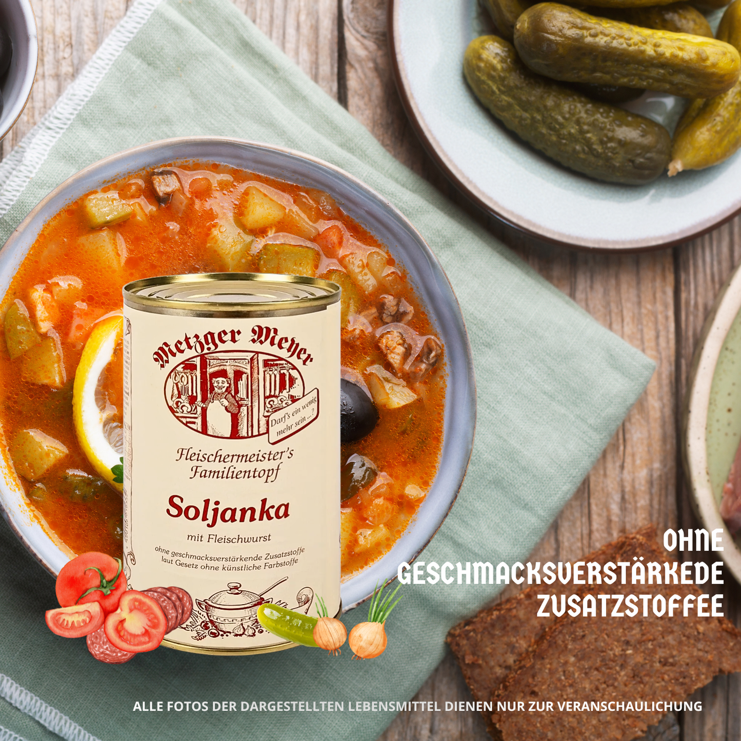 Metzger Meyer Soljanka mit Fleischwurst 6 x 1,2L