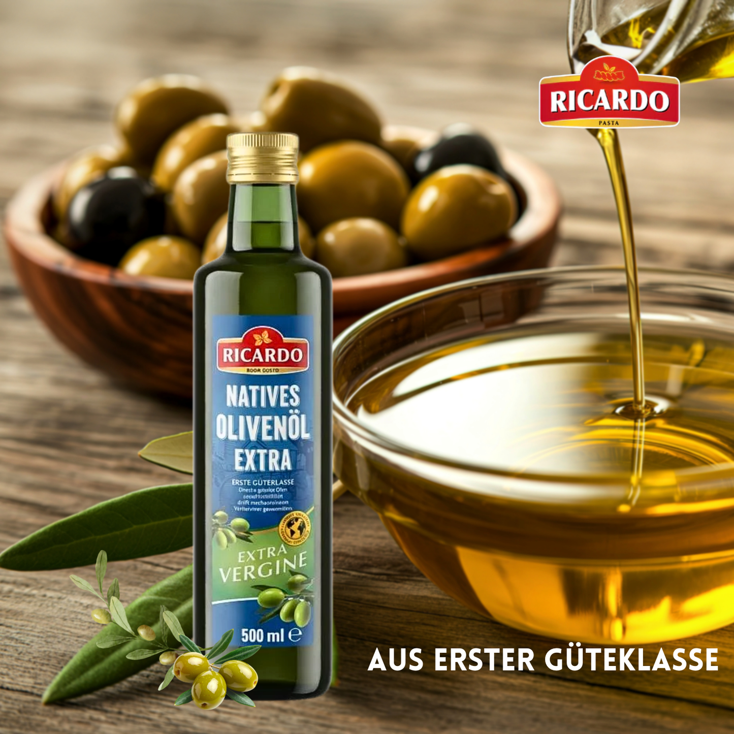 RICARDO natives Olivenöl extra 12 x 500ml