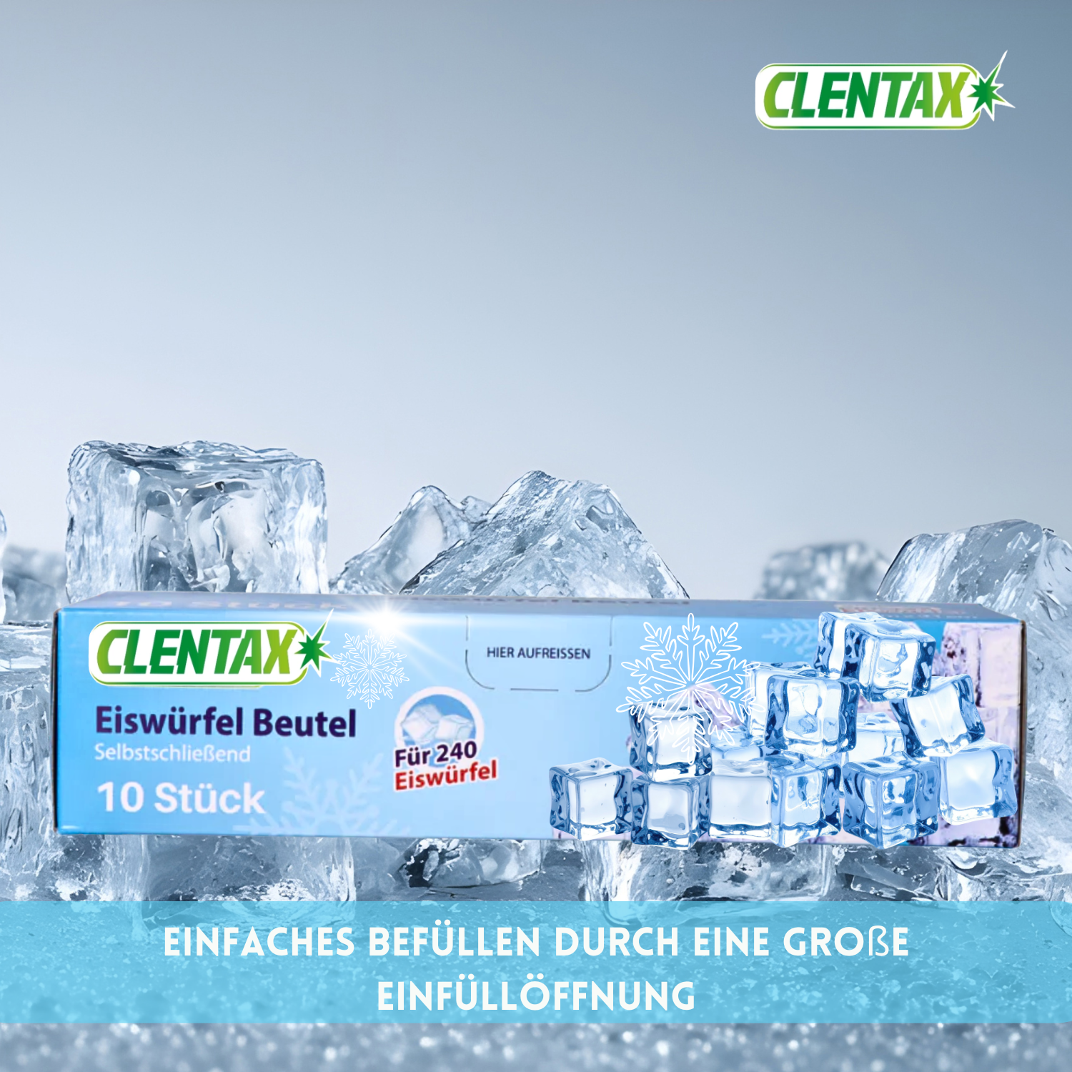 CLENTAX Eiswürfelbeutel 30 x 10 Stk