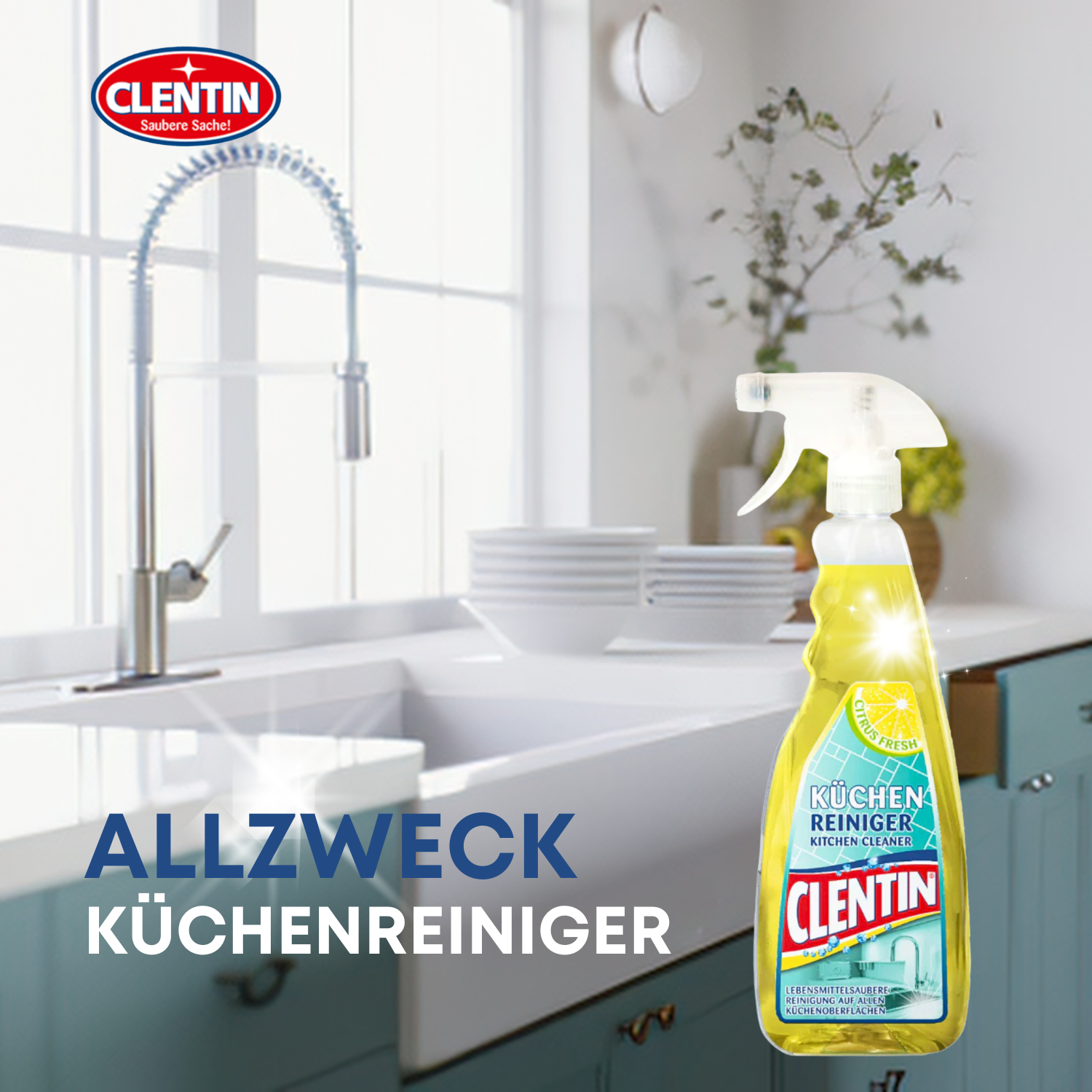 CLENTIN Küchenreiniger Zitrone 750ml