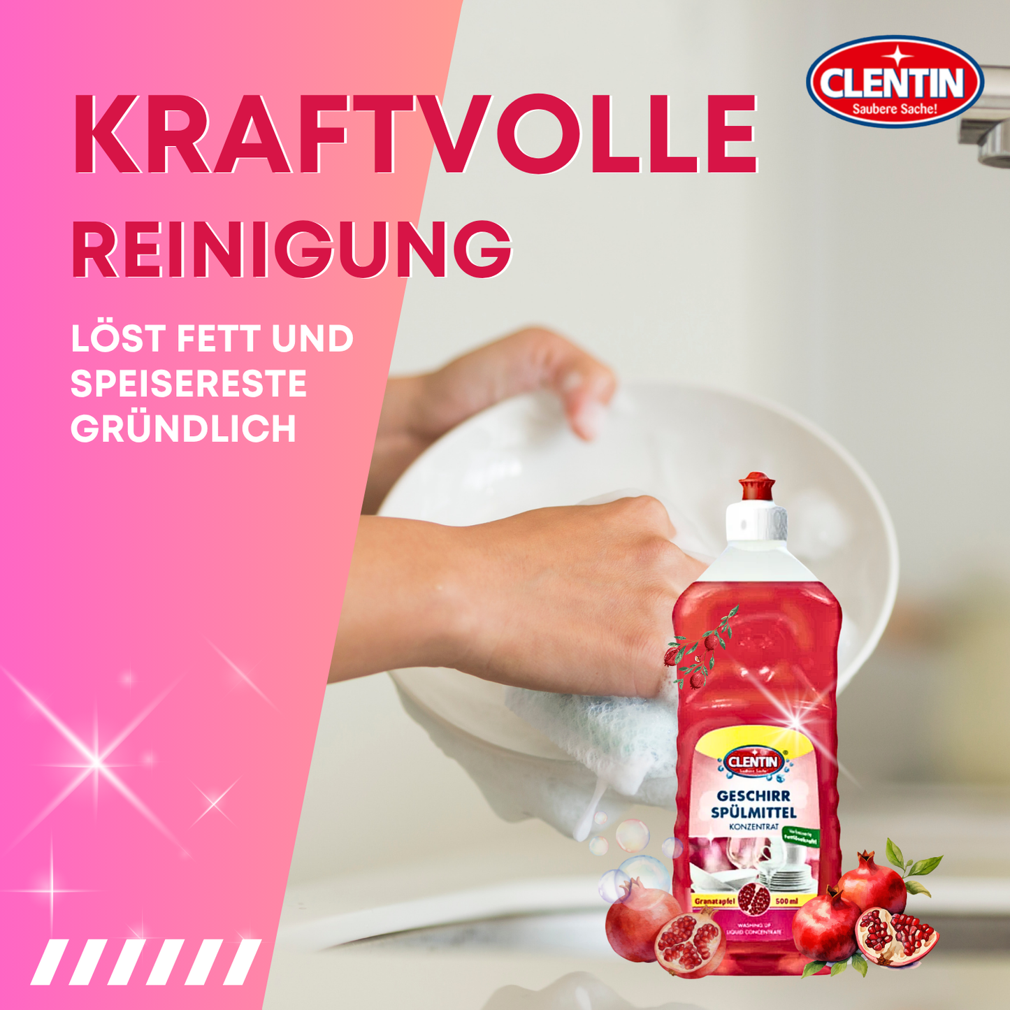 CLENTIN Spülmittel Granatapfel 500ml