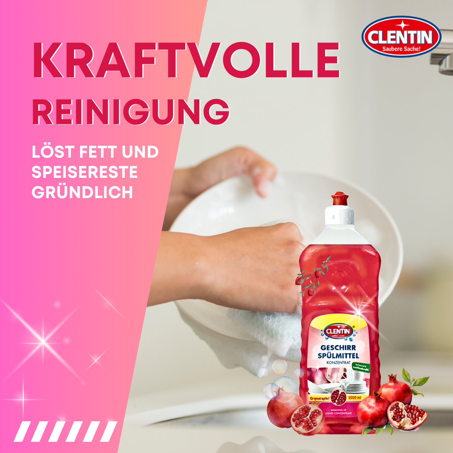 CLENTIN Spülmittel Granatapfel 1000ml