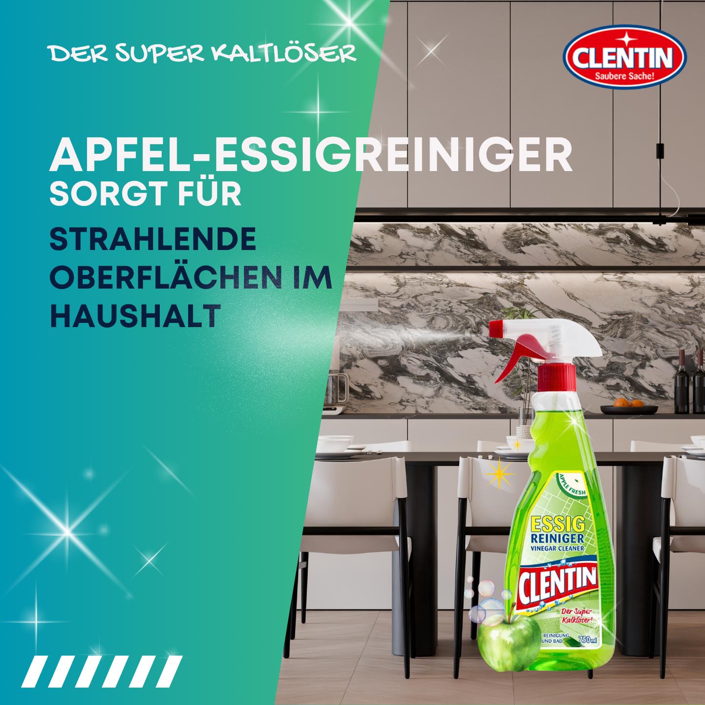 CLENTIN Essigreiniger Apfel 750ml