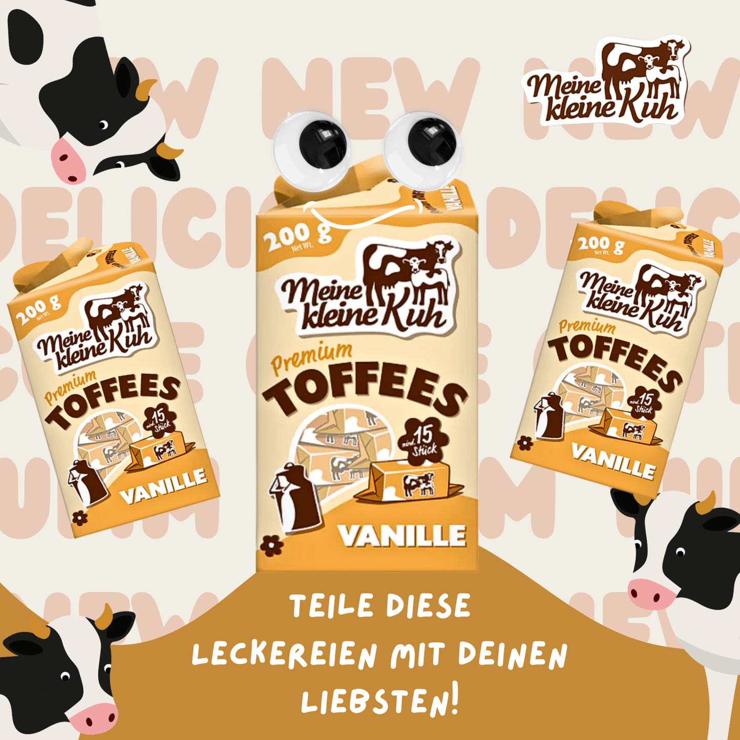 MEINE KLEINE KUH Premium Fudges Vanille Bonbons 20 x 200g