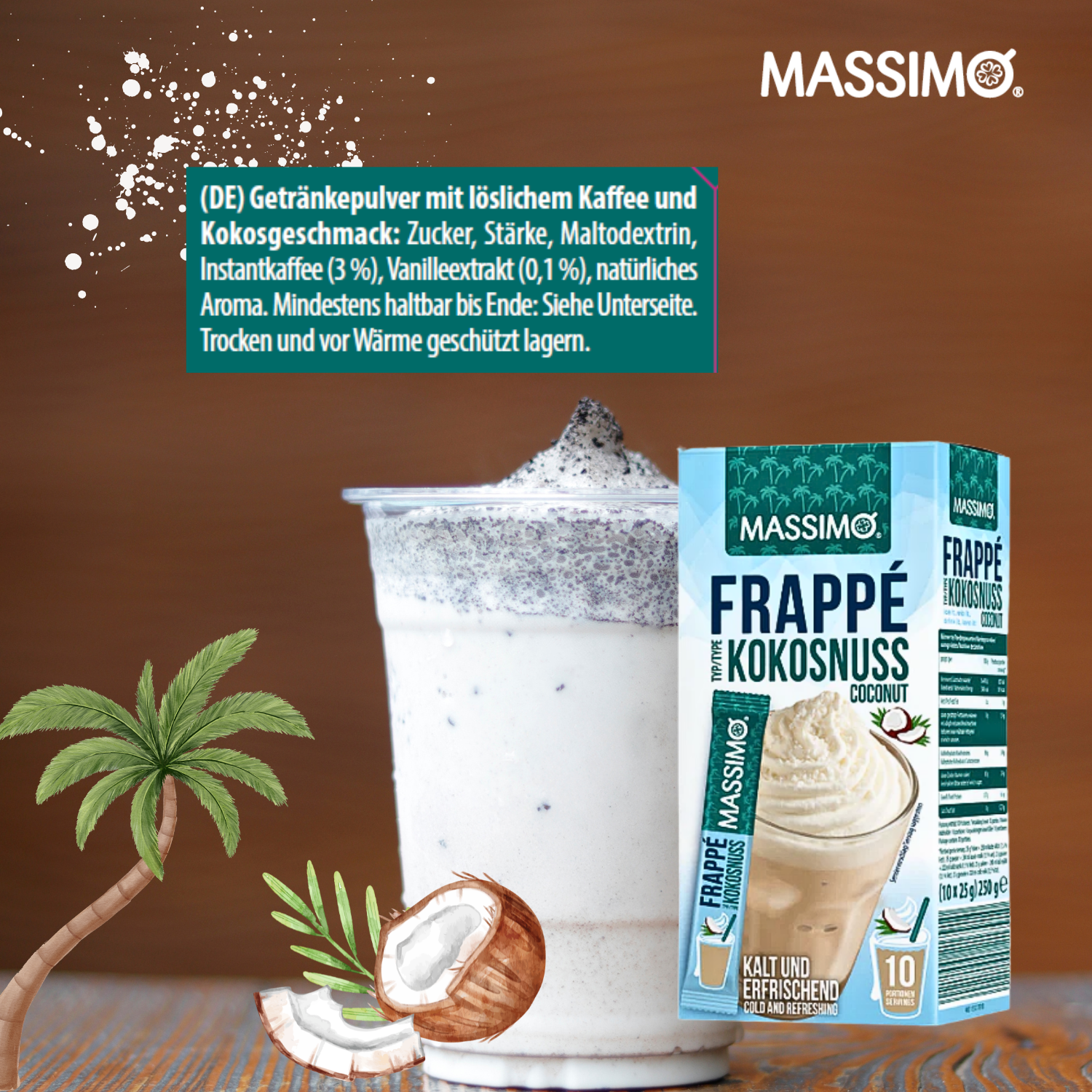 MASSIMO Frappé Kokosnuss 16 x 250g