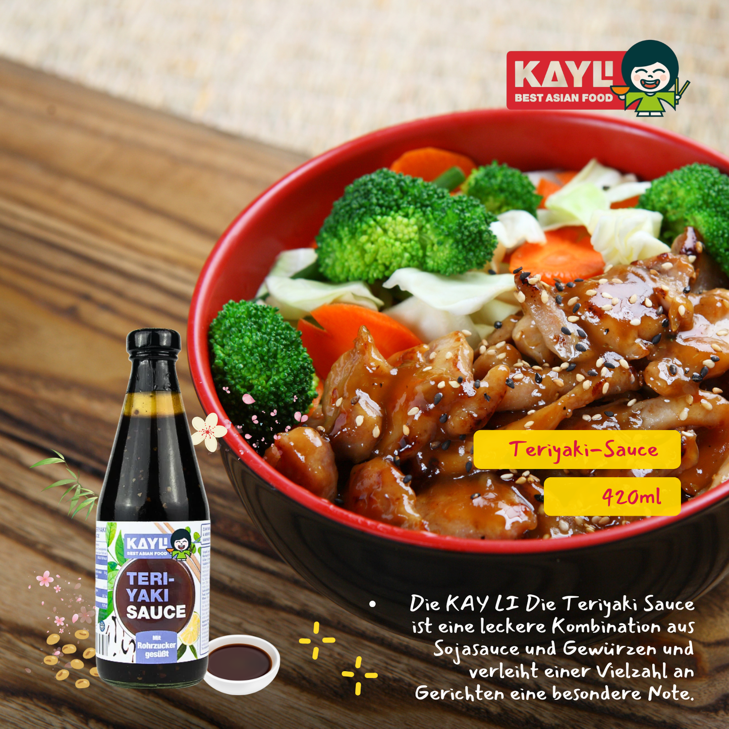 KAY LI Teriyaki Sauce 420ml
