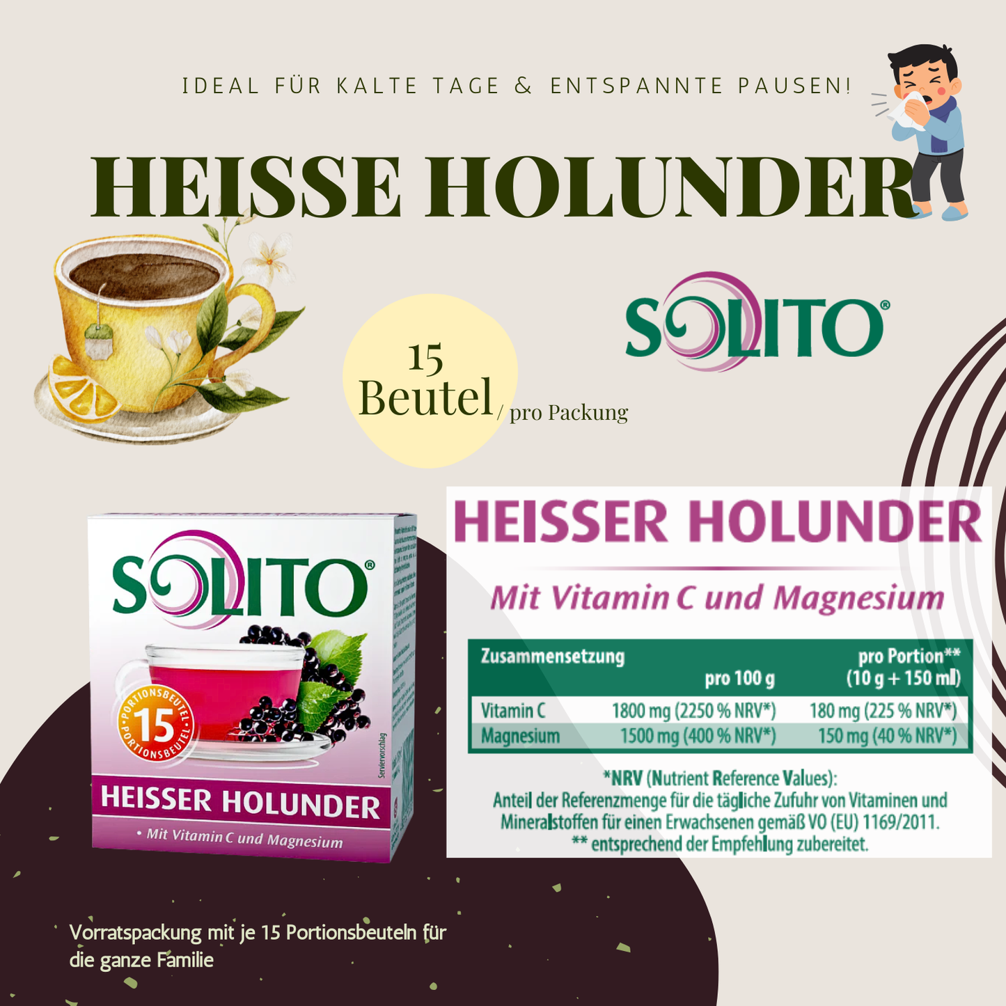 SOLITO Heißer Holunder 1 x 150g